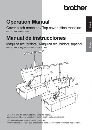 Brother CV3550 Sewing Machine Instruction Manual - User Manual - Complete User Guide