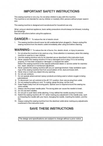 Janome MC11000 Sewing Machine Instruction Manual - User Manual - Complete User Guide