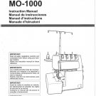 Juki MO1000 Sewing Machine Instruction Manual - User Manual - Complete User Guide