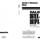 Komatsu D61EX-15 - D61PX-15 GALEO Bulldozer Operators Manual -  Operation and Maintenance Manual - I