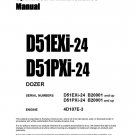 Komatsu D51EXI-24 - D51PXI-24 Bulldozer Operators Manual -  Operation and Maintenance Manual - Instr