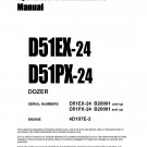 Komatsu D51EX-24 - D51PX-24 Bulldozer Operators Manual -  Operation and Maintenance Manual - Instruc