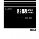 Komatsu D61EX-15E0 - D61PX-15E0 Bulldozer Shop Manual - Workshop Manual - Service Manual - English