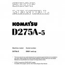 Komatsu D275-A5 Bulldozer Shop Manual - Workshop Manual - Service Manual - English