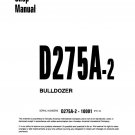 Komatsu D275A-2 Bulldozer Shop Manual - Workshop Manual - Service Manual - English