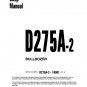 Komatsu D275A-2 Bulldozer Shop Manual - Workshop Manual - Service Manual - English