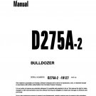 Komatsu D275A-2 Bulldozer Operators Manual -  Operation and Maintenance Manual - Instruction Manual 