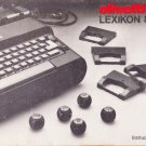 Olivetti Lexikon 83DL Typewriter Instruction Manual - User Manual - Complete User Guide
