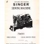Singer 71K101 Sewing Machine Instruction Manual - User Manual - Complete User Guide - English