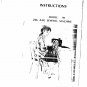 Singer 90 Sewing Machine Instruction Manual - User Manual - Complete User Guide - English
