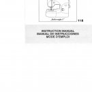 Singer 118 Featherweight II Sewing Machine Instruction Manual - User Manual - Complete User Guide - 