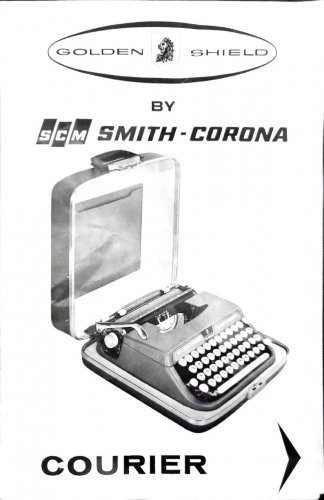 Smith Corona Courier Typewriter Instruction Manual - User Manual - Complete User Guide
