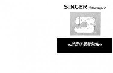 Singer 117 Featherweight II Sewing Machine Instruction Manual - User Manual - Complete User Guide - 