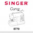 Singer 8770 Curvy Sewing Machine Instruction Manual - User Manual - Complete User Guide - English - 