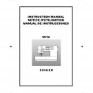 Singer 9910 Sewing Machine Instruction Manual - User Manual - Complete User Guide - English - French