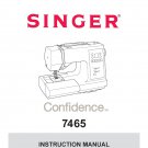 Singer 7465 Confidence Sewing Machine Instruction Manual - User Manual - Complete User Guide - Engli
