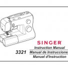Singer 3321 Talent Sewing Machine Instruction Manual - User Manual - Complete User Guide - English -