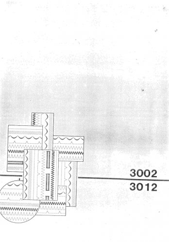Singer 3002 - 3012 Sewing Machine Instruction Manual - User Manual - Complete User Guide - English -