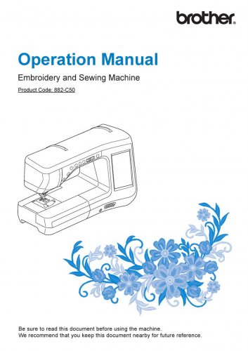 Brother VM5100 Sewing Machine Instruction Manual - User Manual - Complete User Guide