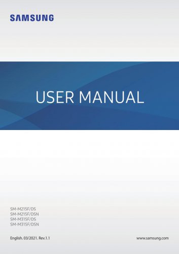 Samsung Galaxy M31 Owners Manual - User Manual - Instruction Manual - English