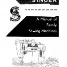 Singer 15k -  66k - 201k - 99k - 185k - 327k - 328k - 329k - 404k Sewing Machine Instruction Manual 
