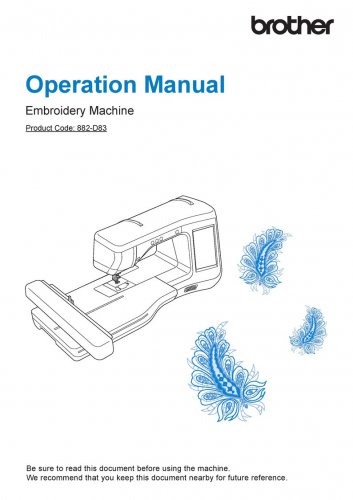 Brother Essence Innov-is VE2300 Sewing Machine Instruction Manual - User Manual - Complete User Guid