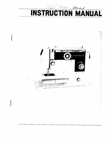 Singer 5400 Sewing Machine Instruction Manual - User Manual - Complete User Guide - English