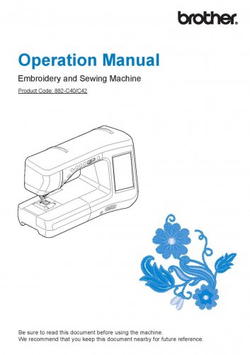 Brother Dream Weaver XE VM200D Sewing Machine Instruction Manual - User Manual - Complete User Guide