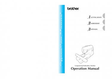 Brother PE700LL Sewing Machine Instruction Manual - User Manual - Complete User Guide