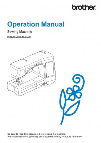 Brother VQ3000 Sewing Machine Instruction Manual - User Manual - Complete User Guide