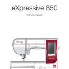 Elna eXpressive 850 Sewing Machine Instruction Manual - User Manual - Complete User Guide