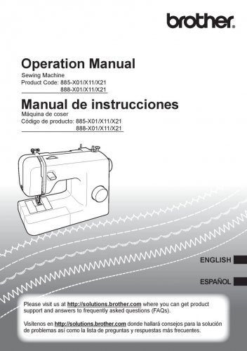 Brother SB170 Sewing Machine Instruction Manual - User Manual - Complete User Guide