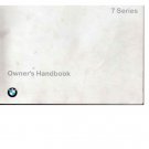 BMW 7 Series E32 730i - 740i - 740il - 750i - 750il 1987-1994 Owners Manual - English