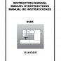 Singer 9985 Sewing Machine Instruction Manual - User Manual - Complete User Guide - English - French