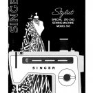 Singer 518 Stylist Sewing Machine Instruction Manual - User Manual - Complete User Guide - English