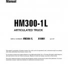Komatsu HM300-1L Articulated Dump Truck Shop Manual - Workshop Manual - Service Manual - English