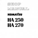Komatsu HA250 - HA270 Articulated Dump Truck Shop Manual - Workshop Manual - Service Manual - Englis