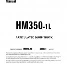 Komatsu HM350-1L Articulated Dump Truck Operation and Maintenance Manual - English