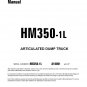 Komatsu HM350-1L Articulated Dump Truck Operation and Maintenance Manual - English