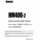 Komatsu HM400-2 Articulated Dump Truck Shop Manual - Workshop Manual - Service Manual - English