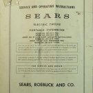 Sears Electric Twelve Typewriter Instruction Manual - User Manual - Complete User Guide