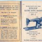 Singer 201-2 Sewing Machine Instruction Manual - User Manual - Complete User Guide - English