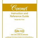 Baby Lock Coronet BLCT16A Sewing Machine Instruction Manual - User Manual - Complete User Guide - En