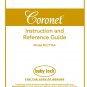 Baby Lock Coronet BLCT16A Sewing Machine Instruction Manual - User Manual - Complete User Guide - En