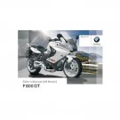 BMW F 800 GT Usa Model 2012 Riders Manual - Owners Manual - English