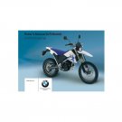BMW G 650 Xchallenge Usa Model 2007 Riders Manual - Owners Manual - English