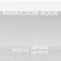 Janome JA1518 - JA1522 Sewing Machine Instruction Manual - User Manual - Complete User Guide