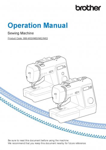Brother Innov-is NS80e Sewing Machine Instruction Manual - User Manual - Complete User Guide