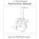 Bernina Funlock 004D - Funlock 004 Sewing Machine Instruction Manual - User Manual - Complete User G