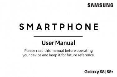 Samsung Galaxy S8 - S8+ - Owners Manual - User Manual - Instruction Manual - English
